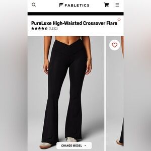 Fabletics Crossover Flare Leggings